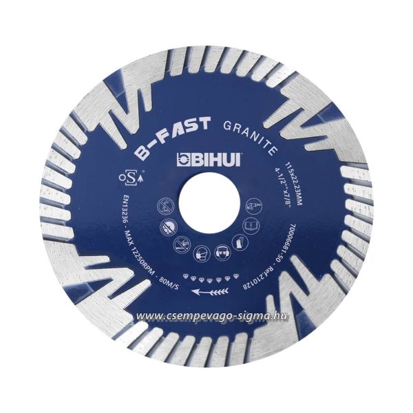 Bihui gyémántos vágótárcsa 125 mm